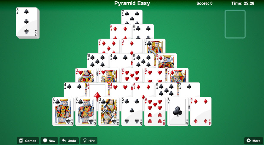 solitaire pyramid
